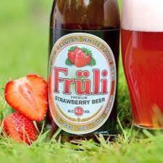 Fruli Strawberry Wheat Beer 4.1%Abv 330ml Bottle
