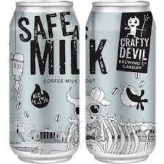 Crafty Devil Safe As Milk Coffee Milk Stout 4.5% 440ml Can