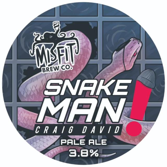 Misfit Brew Co, Snake Man Craig David 